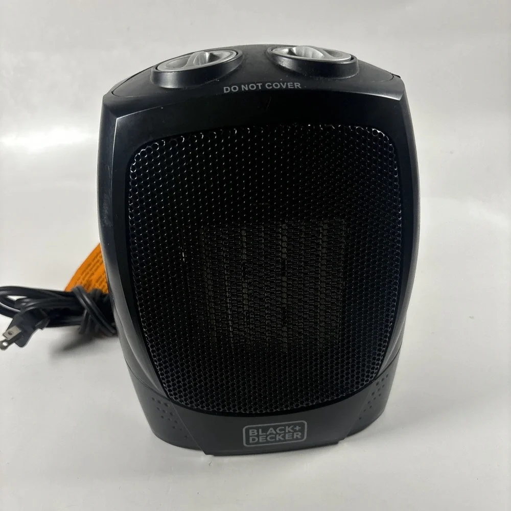 BLACK+DECKER Black Personal Ceramic Indoor Heater & Fan with 4 Settings